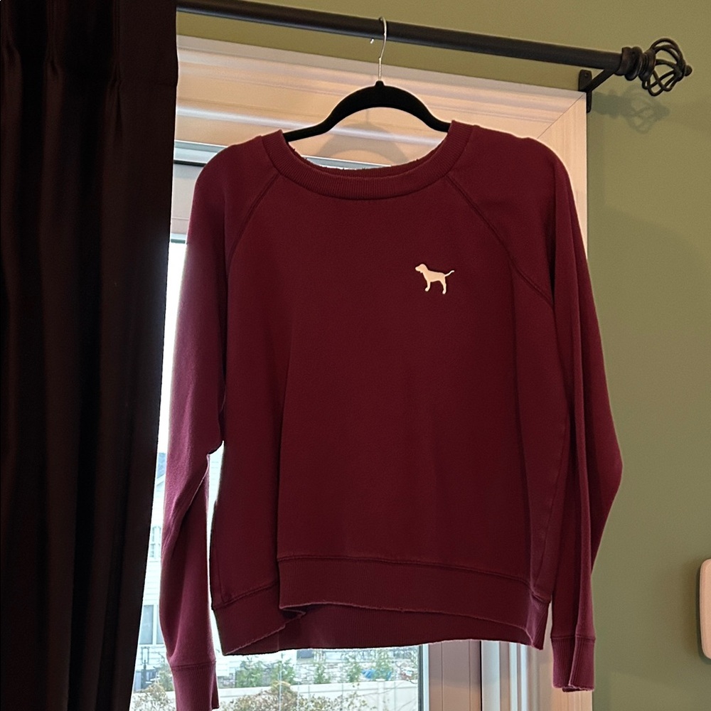 PINK Victoria's Secret Burgundy Sweatshirt size L